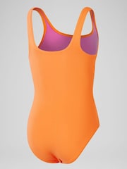 Speedo Orange Textured Swimsuit - Image 2 of 5