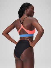 Speedo Black Solid Hi Waist Bikini Bottoms - Image 3 of 6