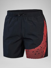 Speedo Black Medley Logo 16" Water Shorts - Image 6 of 6