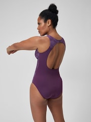 Speedo Purple Shaping LapisNite Swimsuit - Image 3 of 6