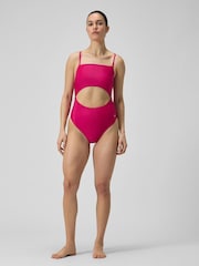 Speedo Pink Cut-Out Swimsuit - Image 1 of 1