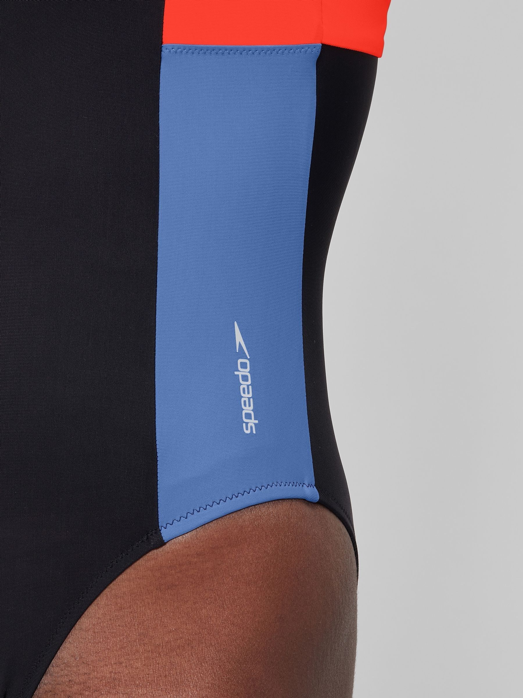 Buy Speedo Red Womens Colourblock Zip Swimsuit from Next USA