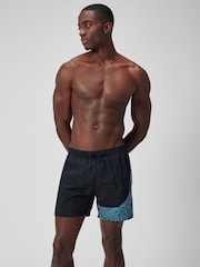 Speedo Black Medley Logo 16" Water Shorts - Image 2 of 6