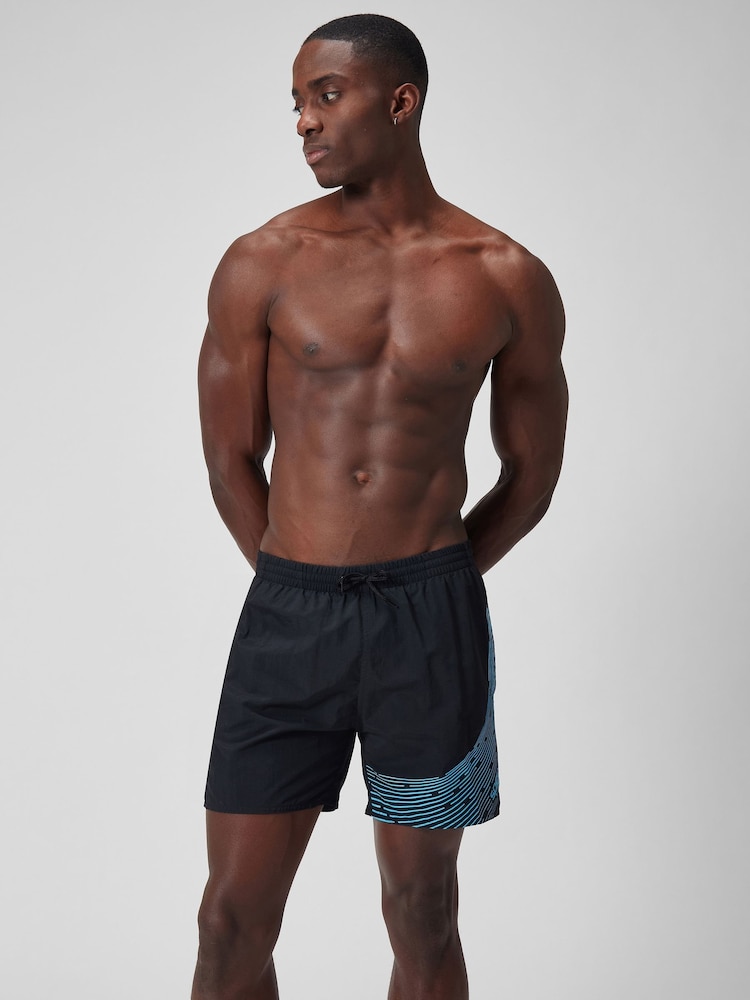 Speedo Black Medley Logo 16" Water Shorts - Image 2 of 6