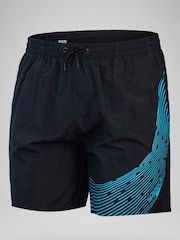Speedo Black Medley Logo 16" Water Shorts - Image 6 of 6