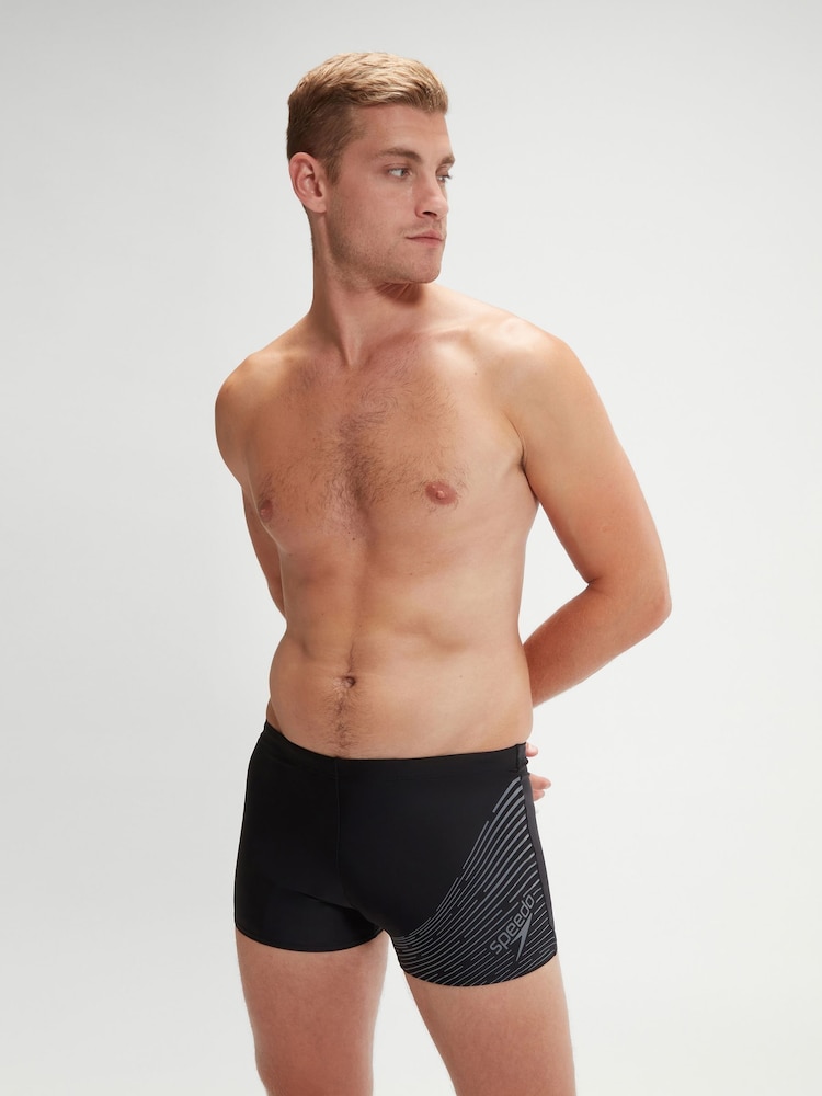 Speedo Black Medley Logo Aquashorts - Image 1 of 6