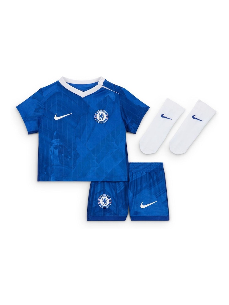 Nike Blue Little Kids Chelsea FC Stadium Home 2025/26 Kit - Image 1 of 3