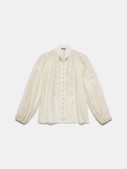 Mint Velvet Cream Trim Detail Blouse - Image 3 of 4