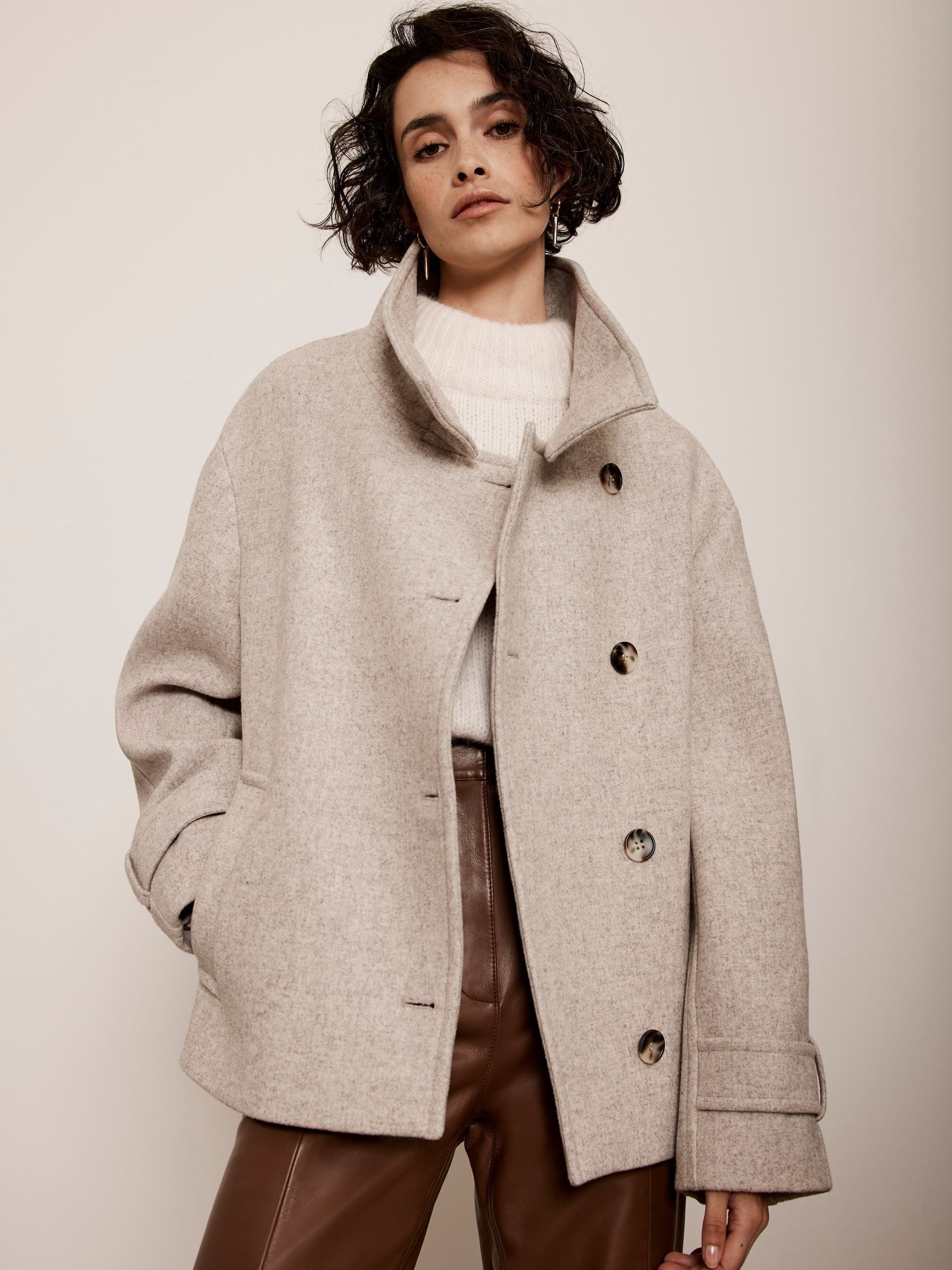 Mint velvet wool coat deals