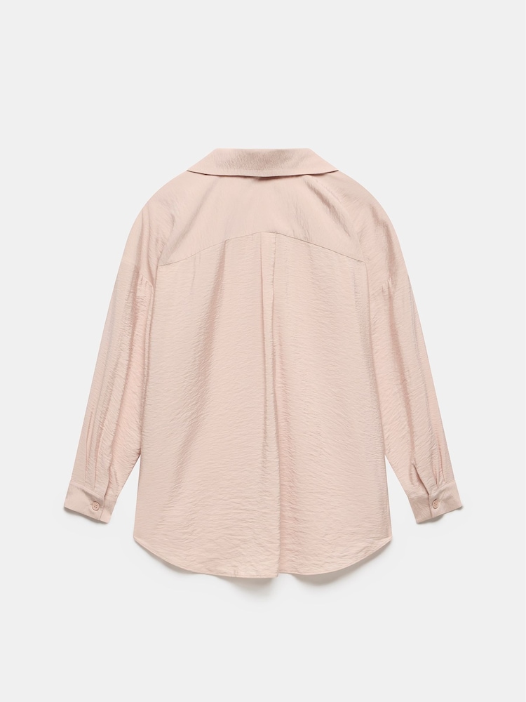 Mint Velvet Blush Pink Throw On Shirt - Image 4 of 4
