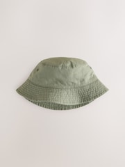 Зеленый хаки - 100% Cotton Canvas Bucket Hat (3mths-16yrs) - Image 1 of 1