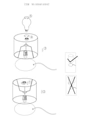 Eglo White Trondio Ceramic Modern Table Lamp - Image 5 of 5