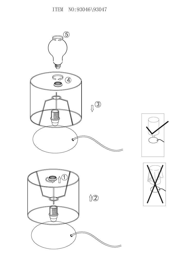 Eglo White Trondio Ceramic Modern Table Lamp - Image 5 of 5