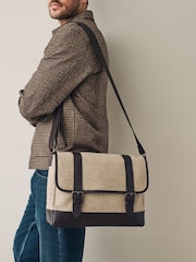 Neutral - Signature Wool Mix Messenger Bag - Image 1 of 7