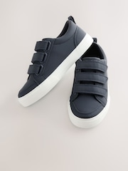 Navy Standard Fit (F) Touch Fastening Smart Casual Trainers - Image 1 of 5