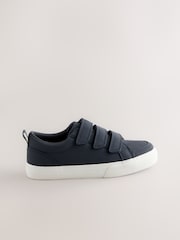Navy Standard Fit (F) Touch Fastening Smart Casual Trainers - Image 2 of 5