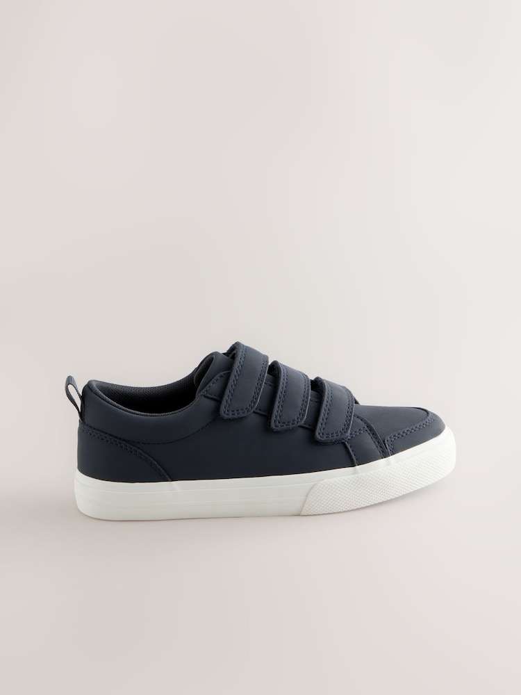 Navy Standard Fit (F) Touch Fastening Smart Casual Trainers - Image 2 of 5