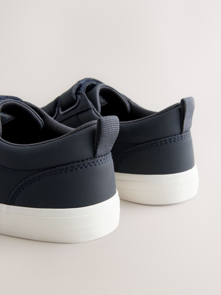 Navy Standard Fit (F) Touch Fastening Smart Casual Trainers - Image 4 of 5