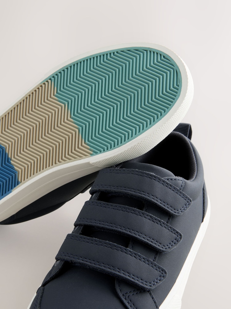 Navy Standard Fit (F) Touch Fastening Smart Casual Trainers - Image 5 of 5