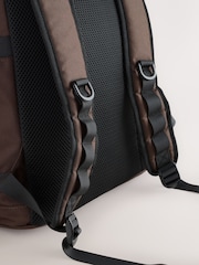 Braun - Canvas-Rucksack mit Rollverschluss - Bild 6 von 8