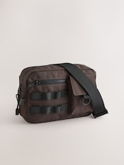 Brun - Sac à bandoulière en toile - Image 1 de 6
