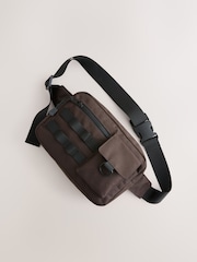 Brun - Sac à bandoulière en toile - Image 3 de 6