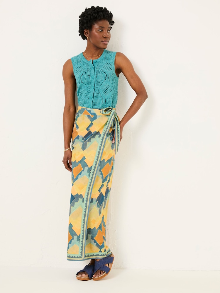 FatFace Wrap Midi Skirt - Image 1 of 5