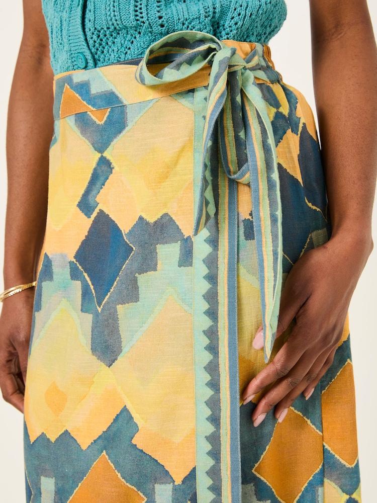 FatFace Wrap Midi Skirt - Image 4 of 5