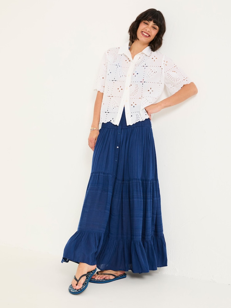 FatFace Rhea Blue Beachwear Maxi - Image 1 of 5