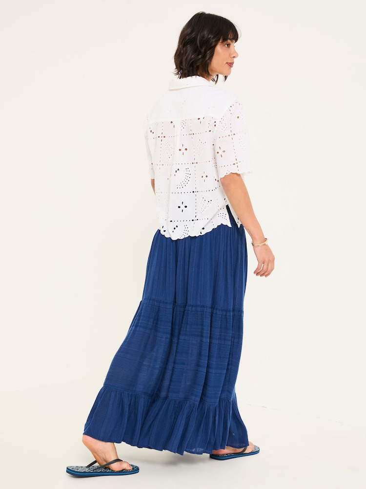 FatFace Rhea Blue Beachwear Maxi - Image 2 of 5