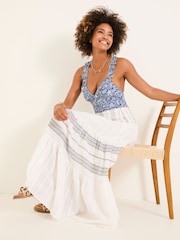 FatFace Roxi Ivory Beachwear Stripe Skirt - Image 4 of 7