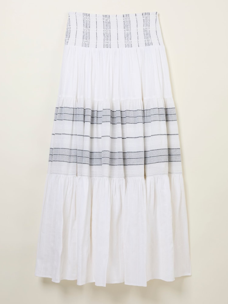 FatFace Roxi Ivory Beachwear Stripe Skirt - Image 7 of 7