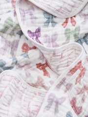 Aden + Anais White Dream Cotton Muslin Blanket - Image 4 of 6