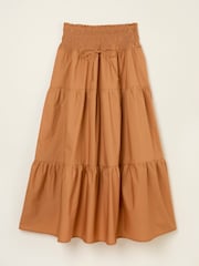 FatFace Ricky Golden Tan Midi Skirt - Image 5 of 5