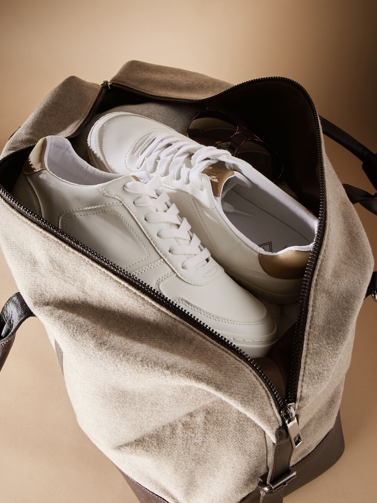 Neutral Signature Wool Mix Holdall - Image 6 of 7