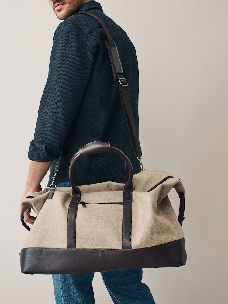 Neutral - Signature Wool Mix Holdall - Image 7 of 7