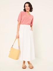 FatFace White Sulli Poplin Skirt - Image 3 of 6