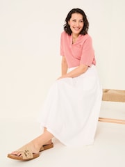FatFace White Sulli Poplin Skirt - Image 4 of 6