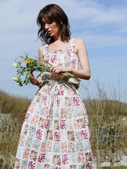 FatFace Brooke Multi Botanical Beeble Midi Skirt - Image 1 of 8