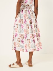 FatFace Brooke Multi Botanical Beeble Midi Skirt - Image 3 of 8