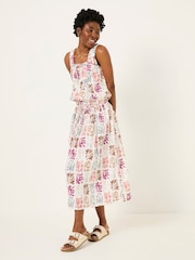 FatFace Brooke Multi Botanical Beeble Midi Skirt - Image 5 of 8