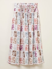 FatFace Brooke Multi Botanical Beeble Midi Skirt - Image 7 of 8