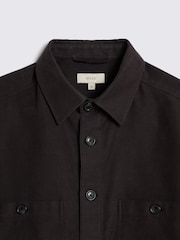 رمادي رمادي داكن - قميص من المولسكين والقطن 100% من MOSS - Image 6 of 6