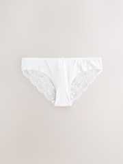 Black / White / Praline Nude Brazilian No VPL Lace Back Briefs 5 Pack - Image 10 of 12