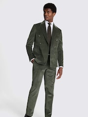 MOSS Green Slim Fit Corduroy Jacket - Image 1 of 1