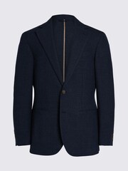 MOSS Blue Tailored Fit Twill Jacket - Image 5 of 5