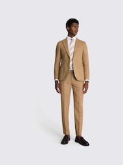 MOSS Yellow Slim Fit Tweed Jacket - Image 4 of 6