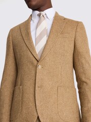 MOSS Yellow Slim Fit Tweed Jacket - Image 5 of 6