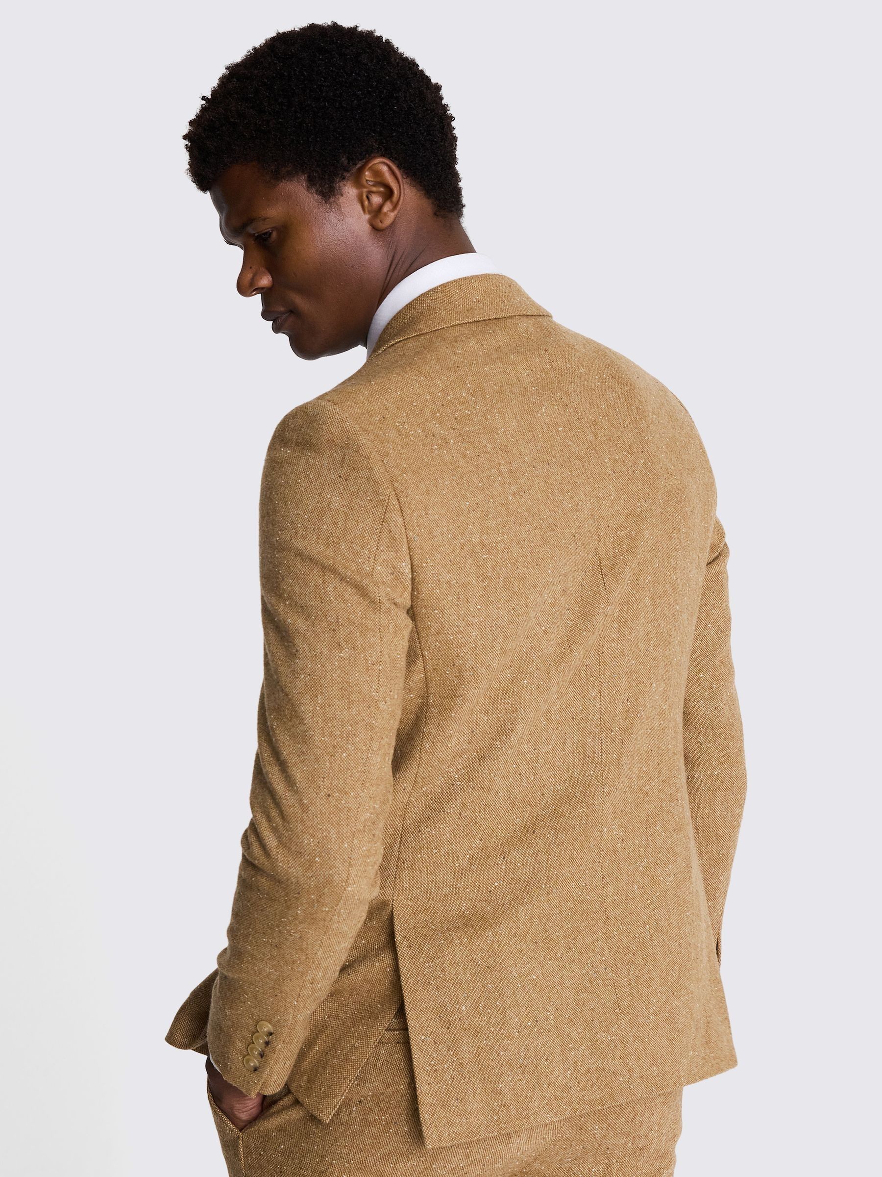 Buy MOSS Yellow Slim Fit Tweed Jacket from Next Luxembourg
