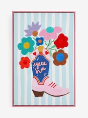 Eleanor Bowmer Pink Floral Cowgirl Boot Wall Art - Image 5 of 6